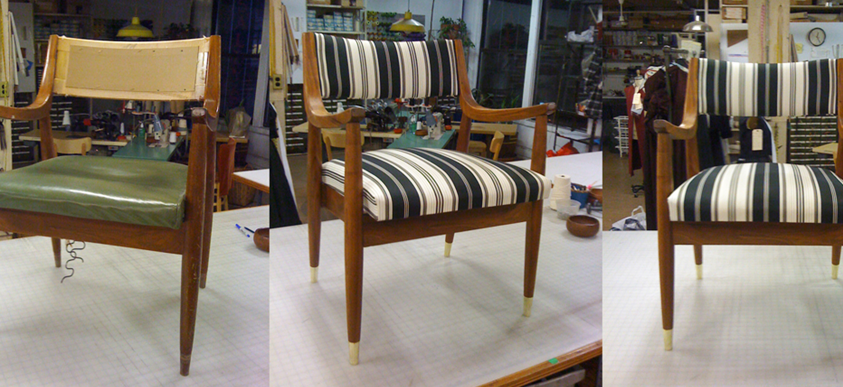 Striped Armchair