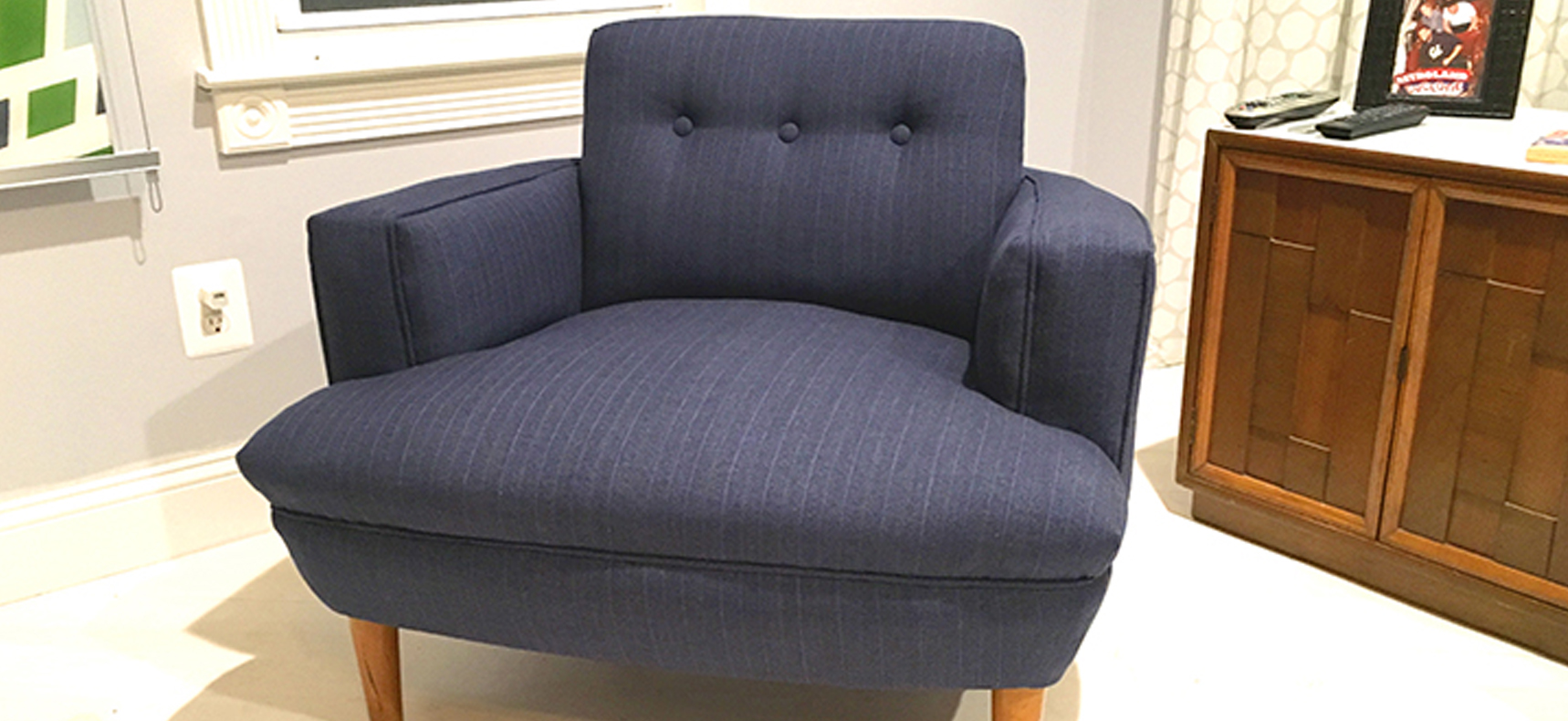 Blue 40s Chair
